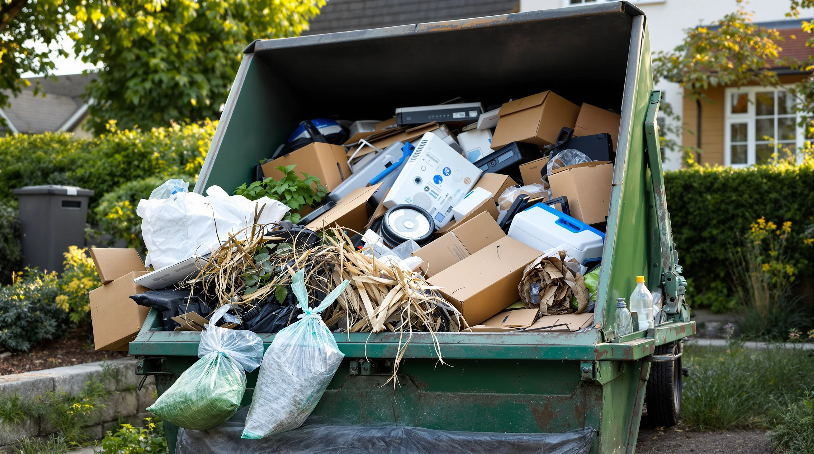 Quels types de déchets peut-on mettre dans une benne débarras maison ?